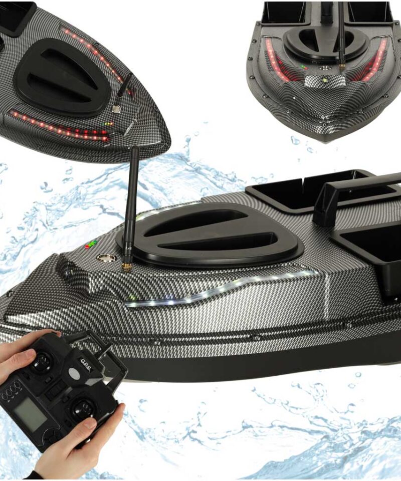 Kaugjuhitav GPS kalastuspaat vees