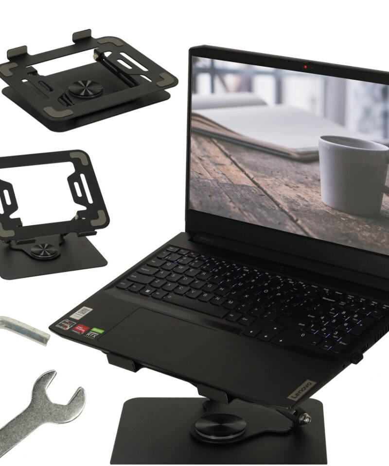 Reguleeritav sülearvutialus musta värvi