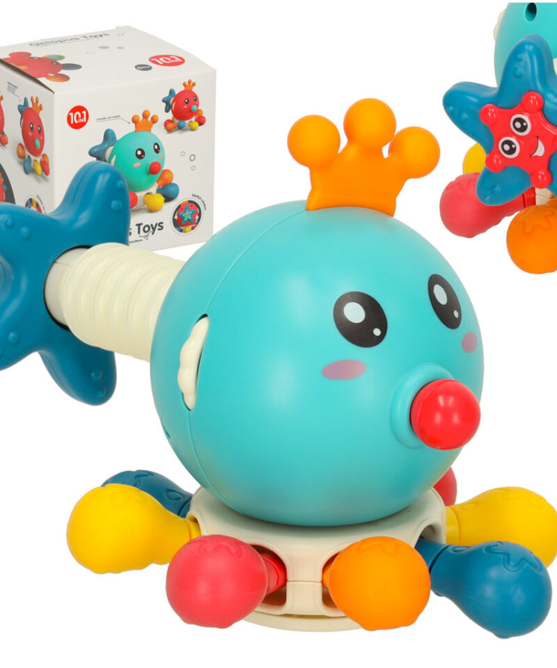 Beebi sensoorne närimislelukas sinises toonis