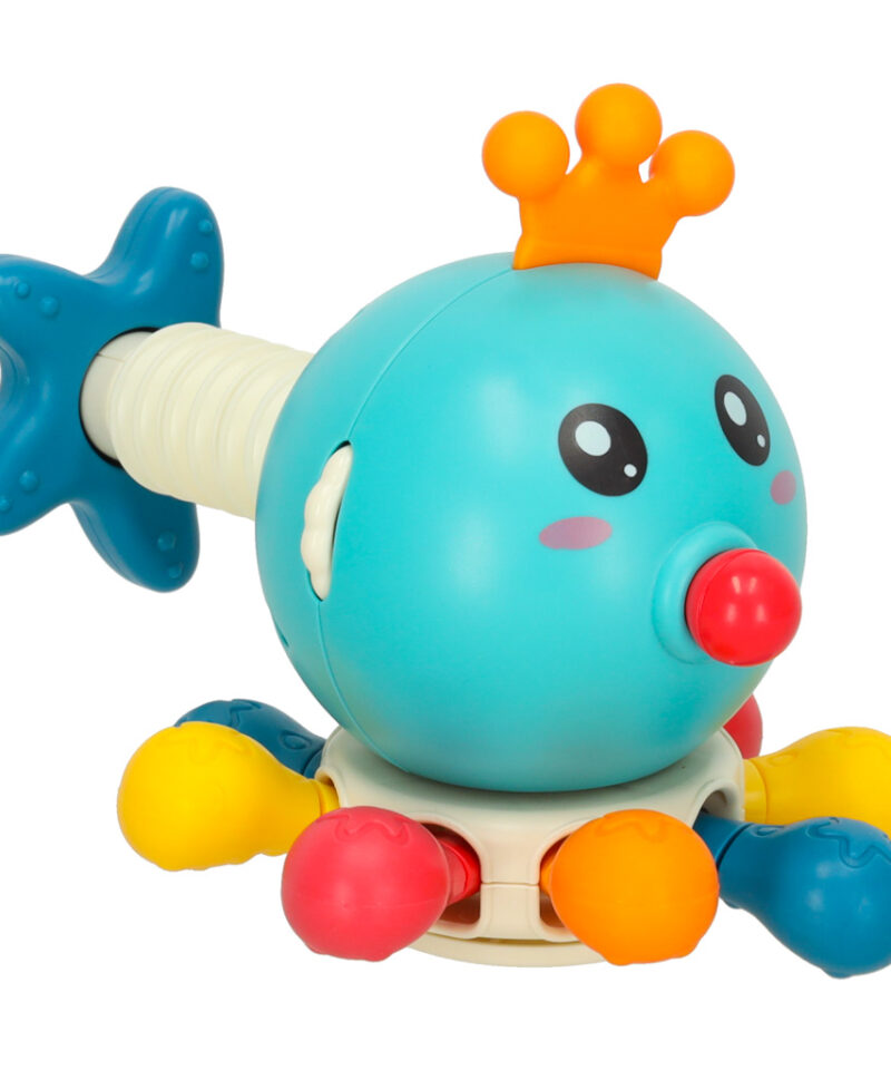 Kaheksajala kujuline beebi mänguasi