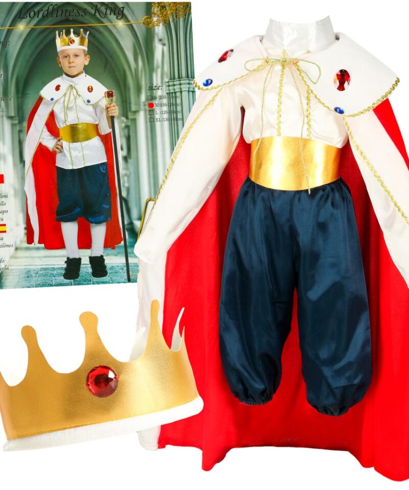 Laste kuningakostüüm pidustusteks