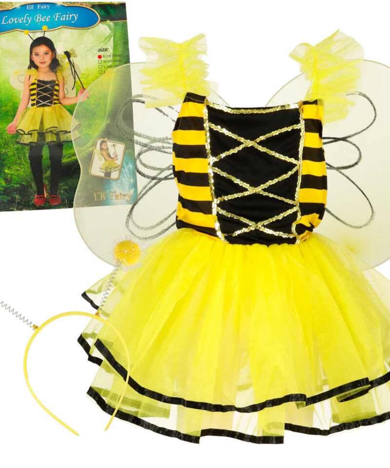 Mesilase kostüüm tüdrukule lähedalt