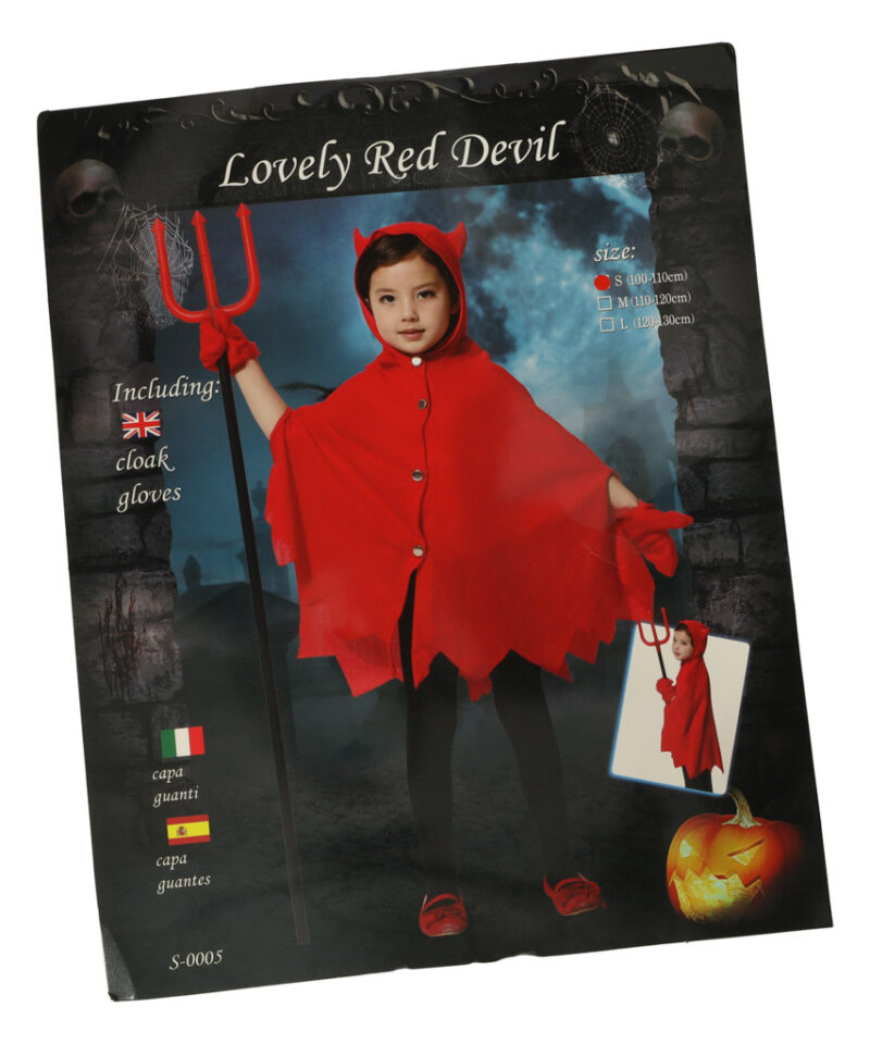 Laste kuradikostüüm erksates värvides