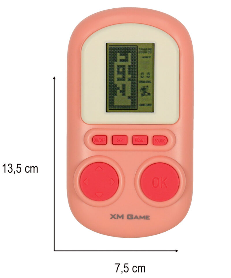 Roosa mängukonsool reisile