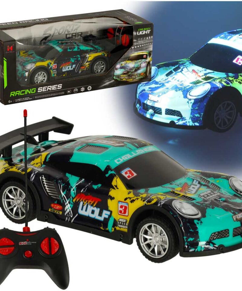 Valgusefektidega sportauto