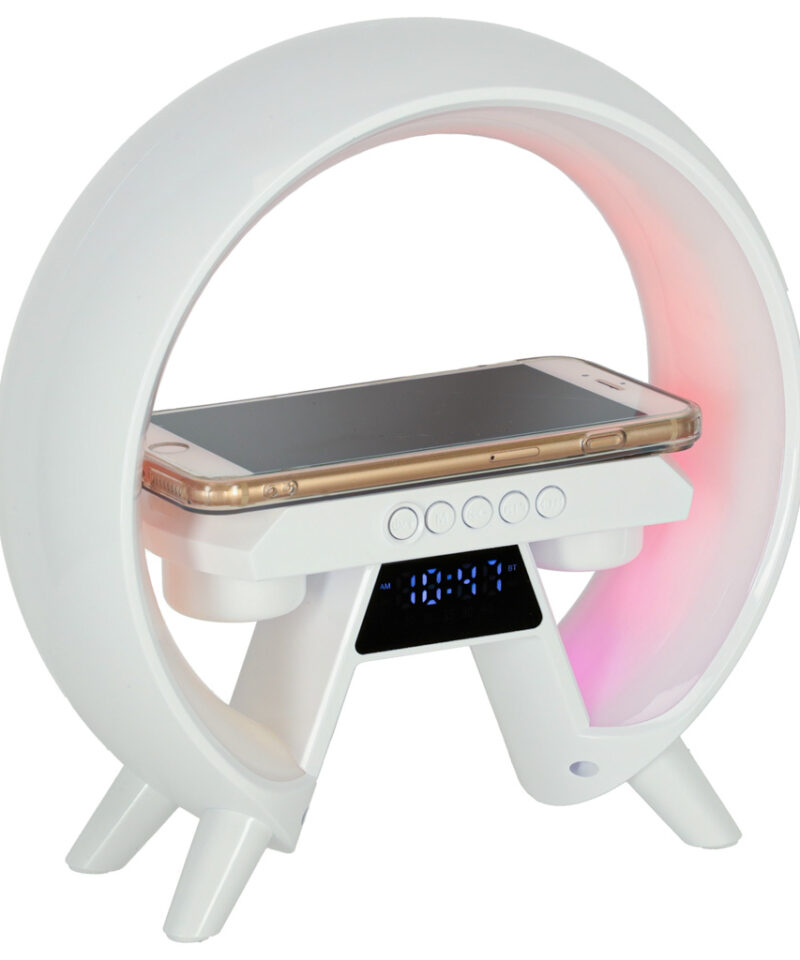 Stiilne öölamp integreeritud kellaga