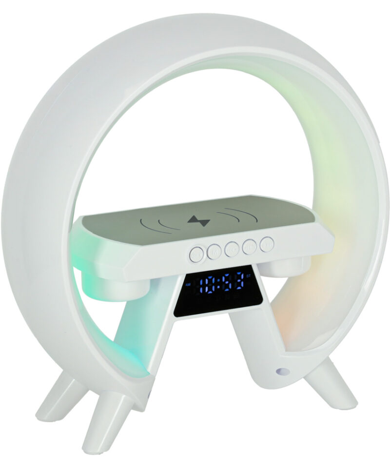 Stiilne öölamp integreeritud kellaga