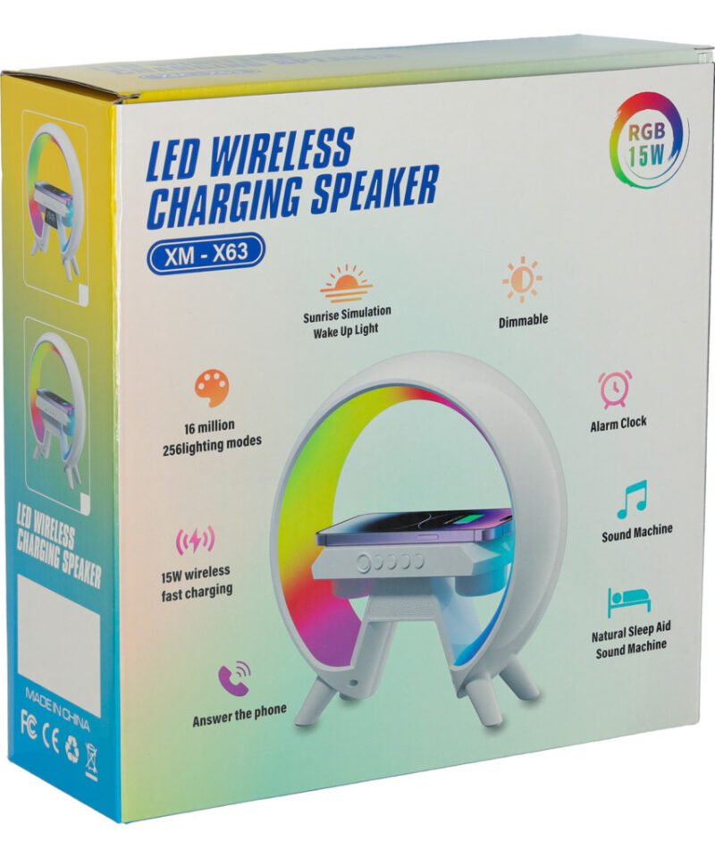 Stiilne öölamp integreeritud kellaga