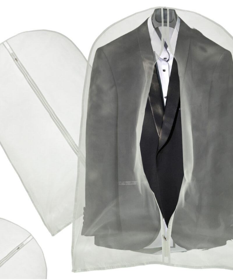 Läbipaistev riidekott riputamiseks