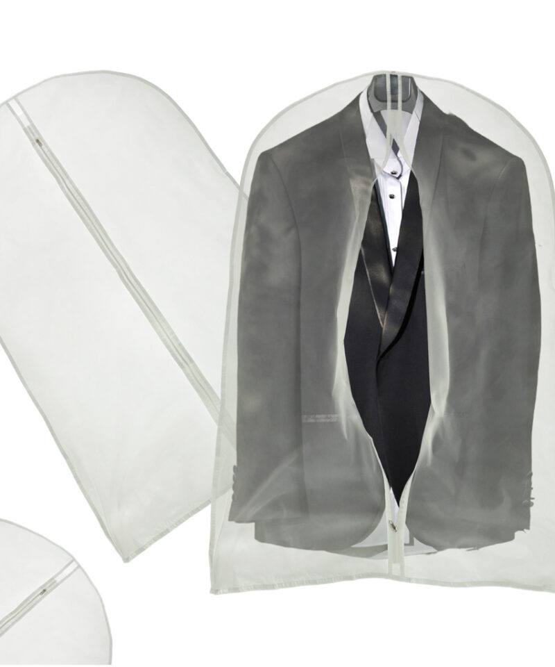 Läbipaistev riidekott rõivaste kaitseks