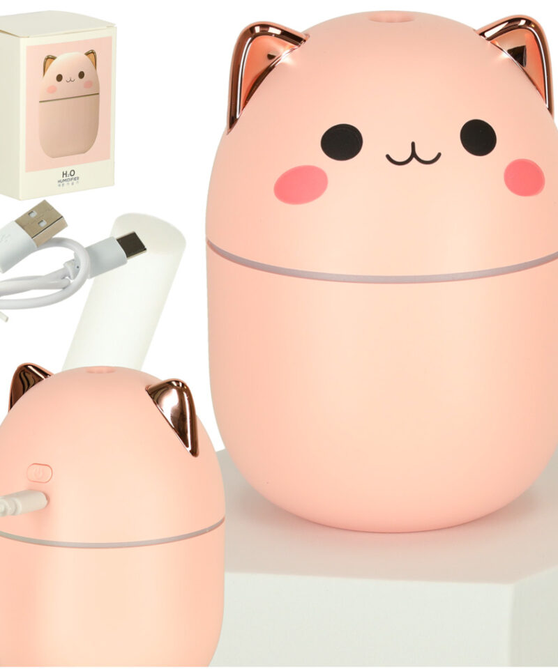 Roosa kassikujuline õhuniisutaja kodus