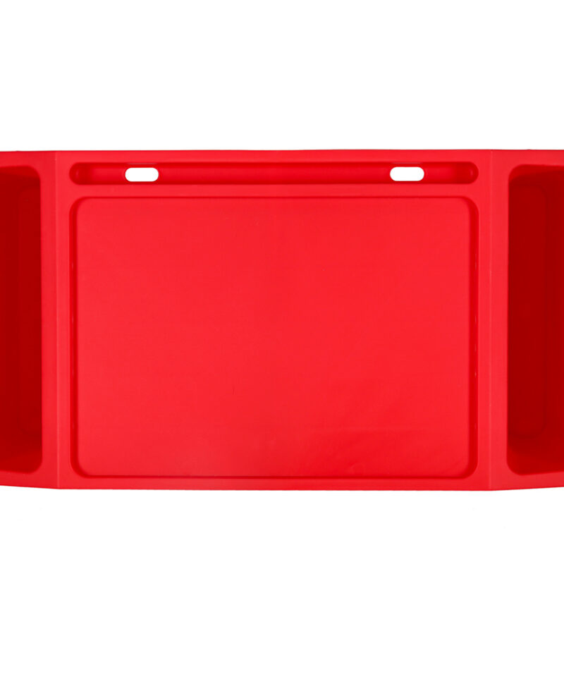 Punane sülearvutilaud taskutega