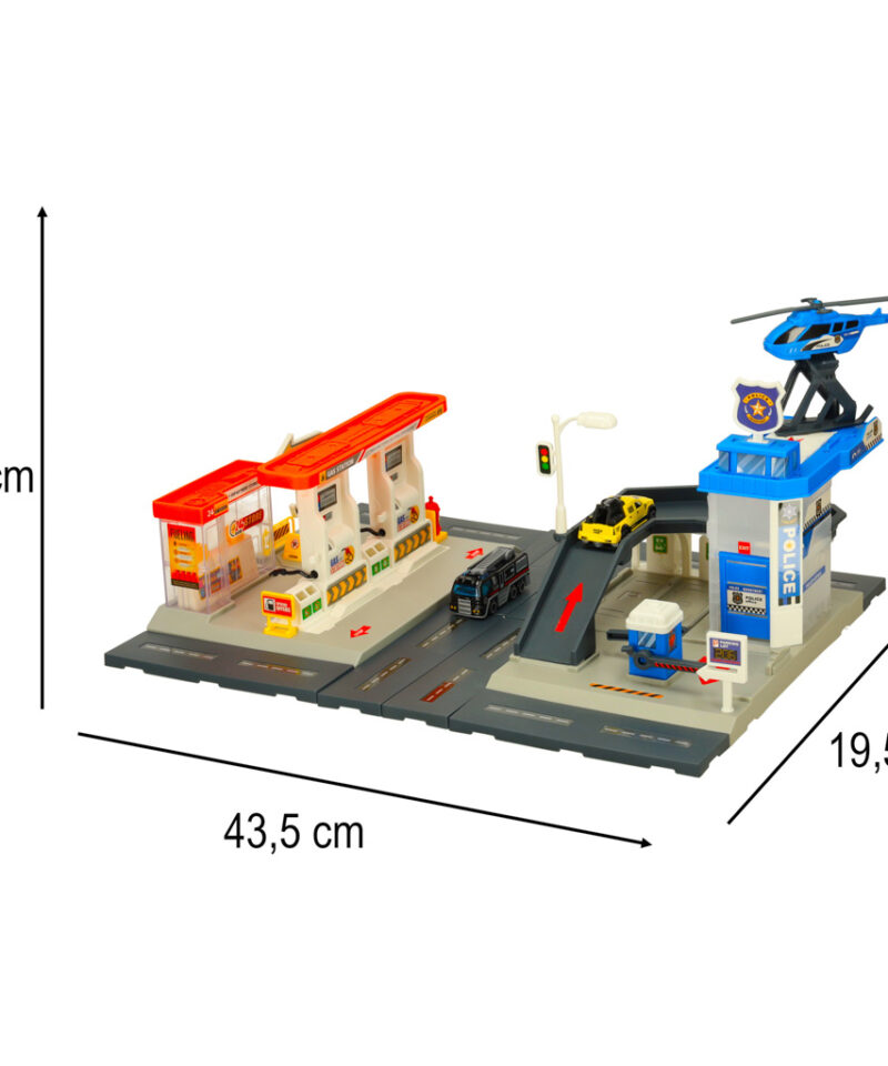 Helikopter ja autod mängukomplektis