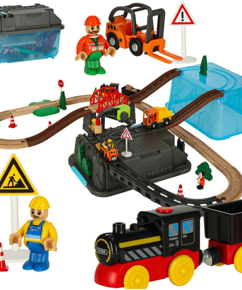 Laste puidust rongikomplekt ehitusplatsiga