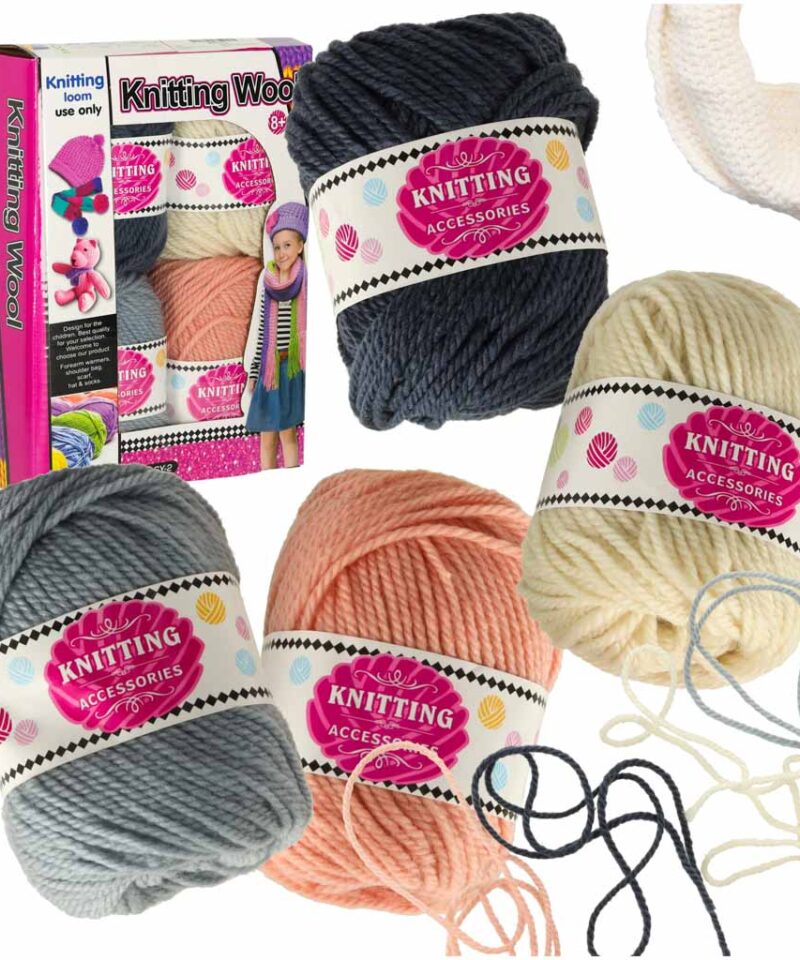 Värviline lõngakomplekt käsitööks