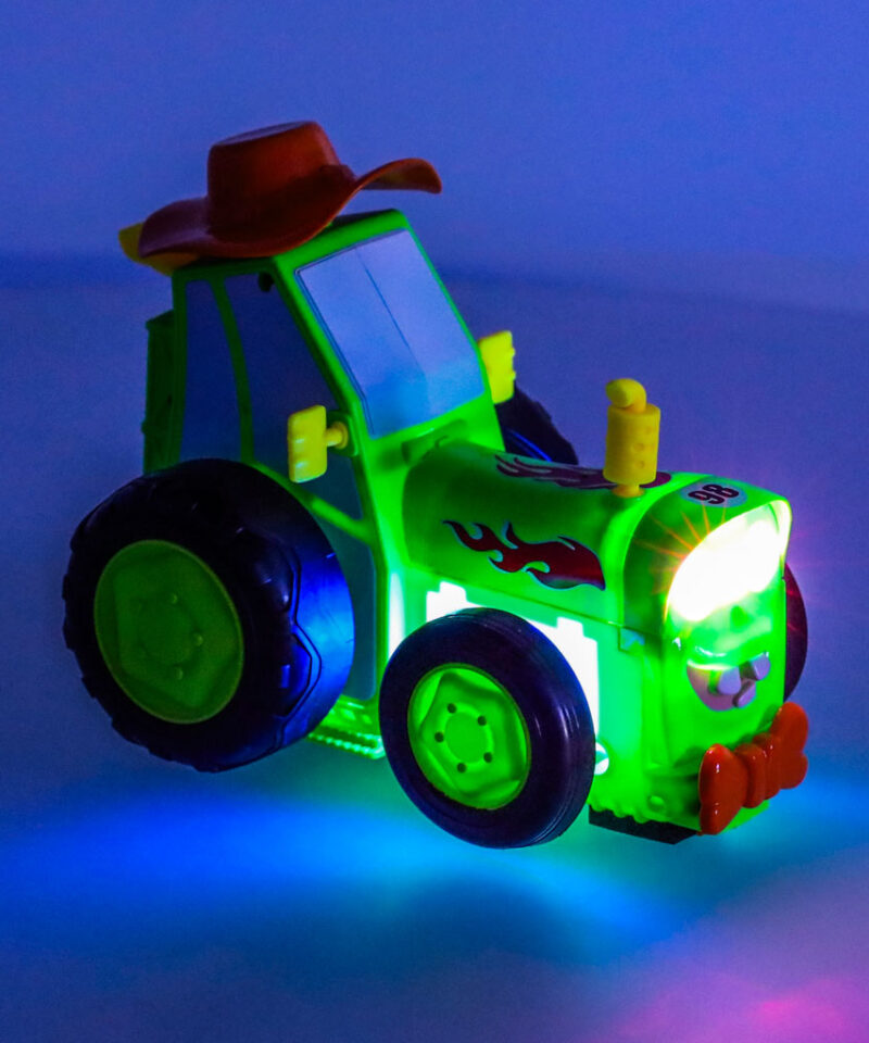 Akuga töötav hüppav traktor