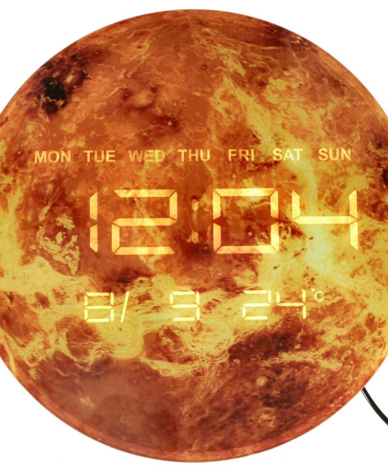 LED-ekraaniga kell kuupäeva ja temperatuuriga