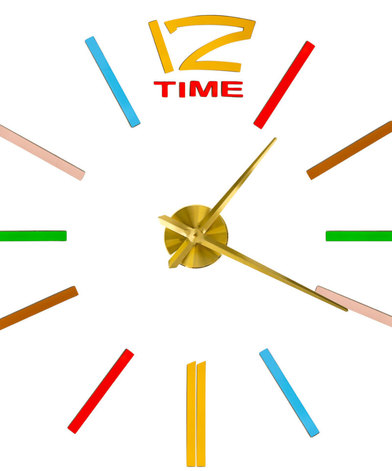 Kleebitav seinakell värviliste detailidega