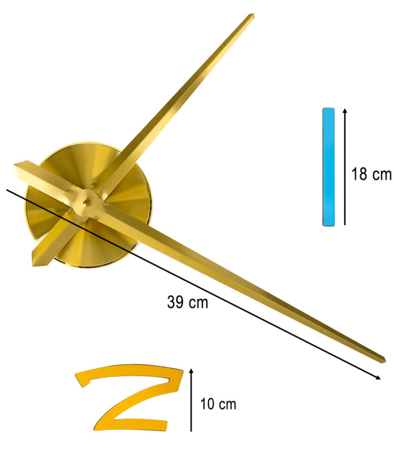 Värvilised numbrid ja kuldsed osutid