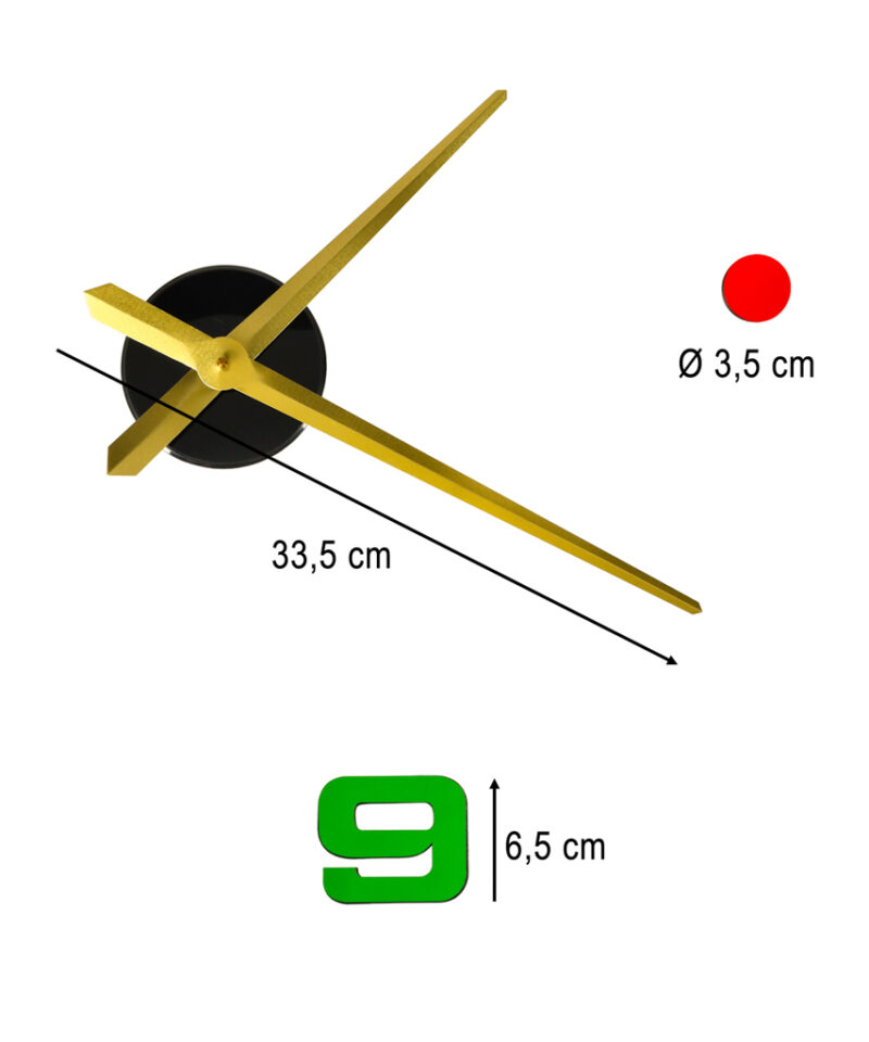 Stiilne ja kaasaegne seinale kleebitav kell