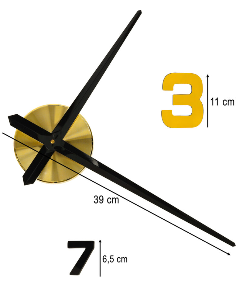 Liimitav seinakell erinevates värvitoonides