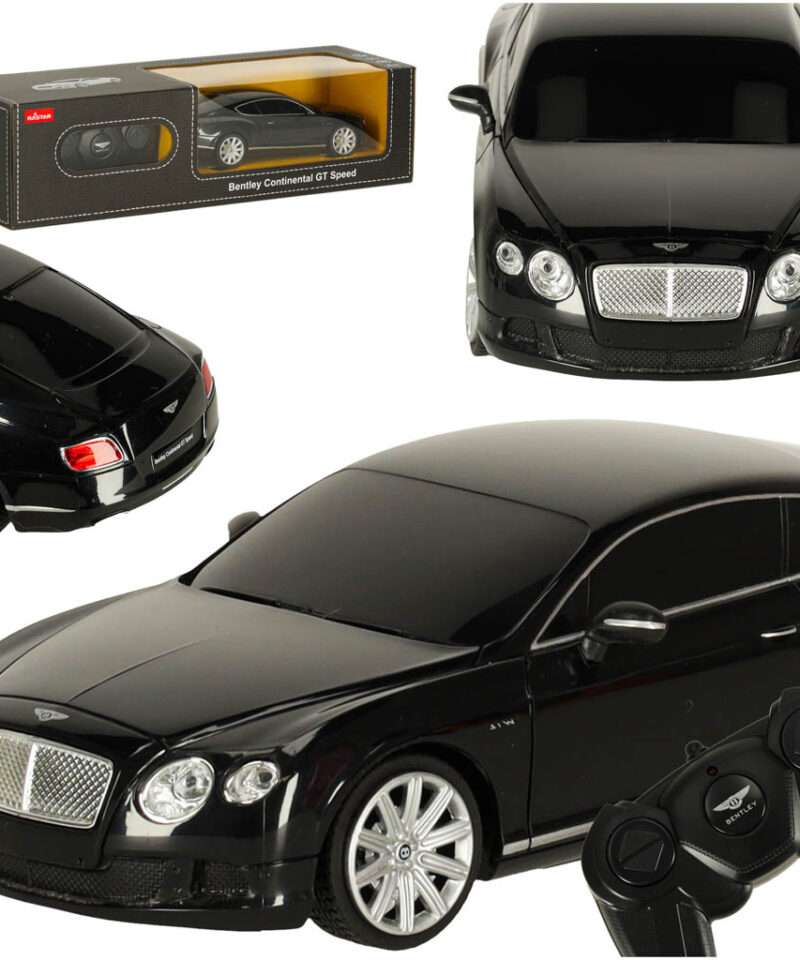 Zdaljuhtimisega auto musta värvi eestvaade