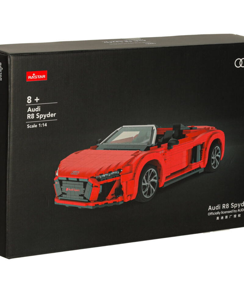 Realistlik sportauto mudel klotsidest