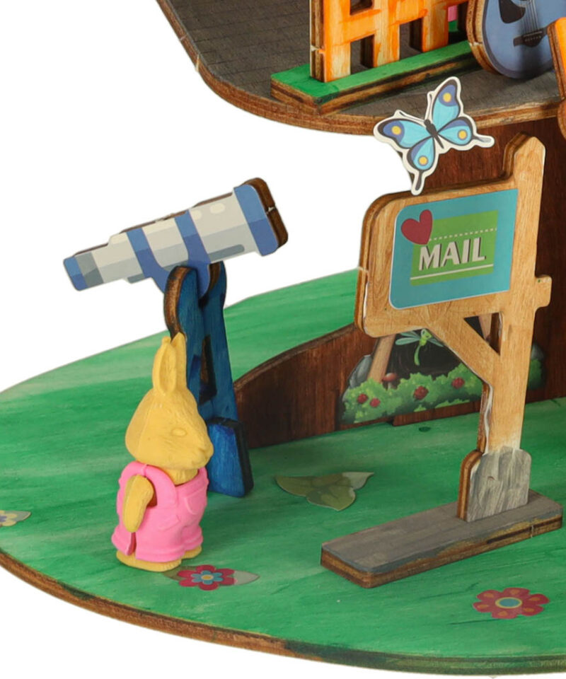 Lastele sobiv puumaja projekt