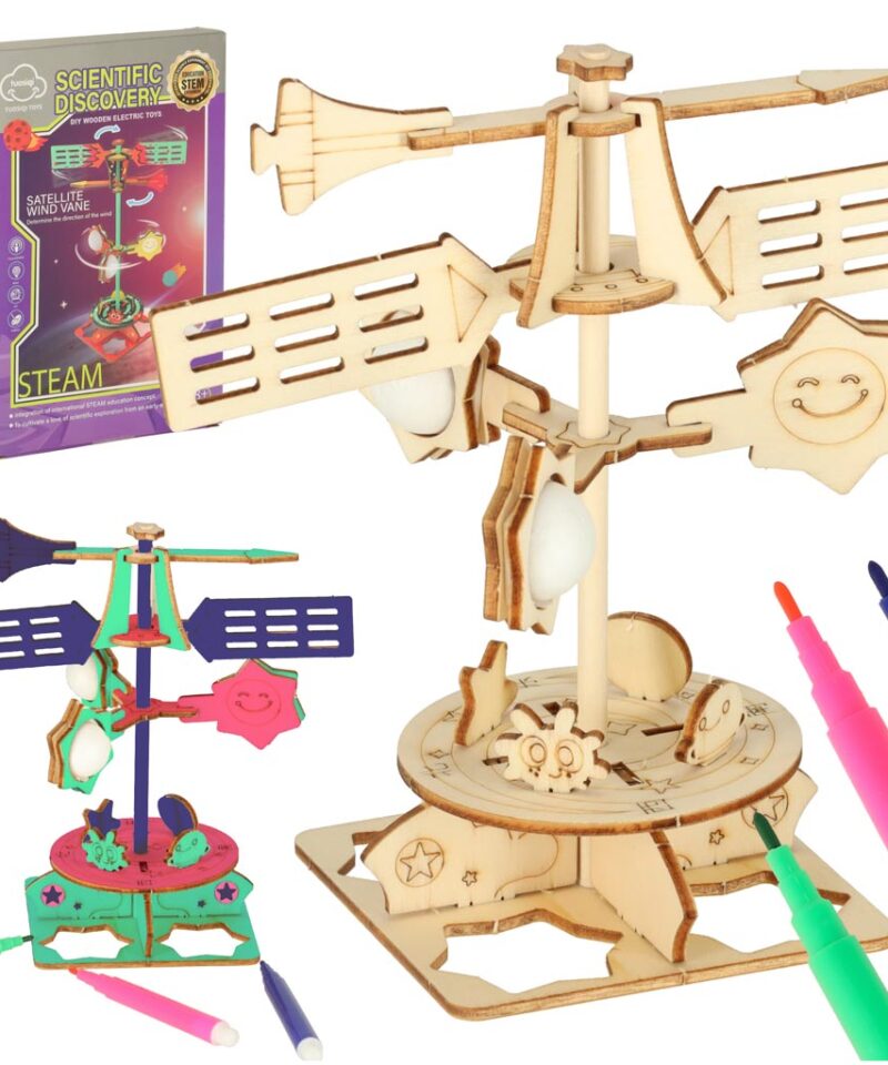 Puidust 3D tuulelipu komplekt