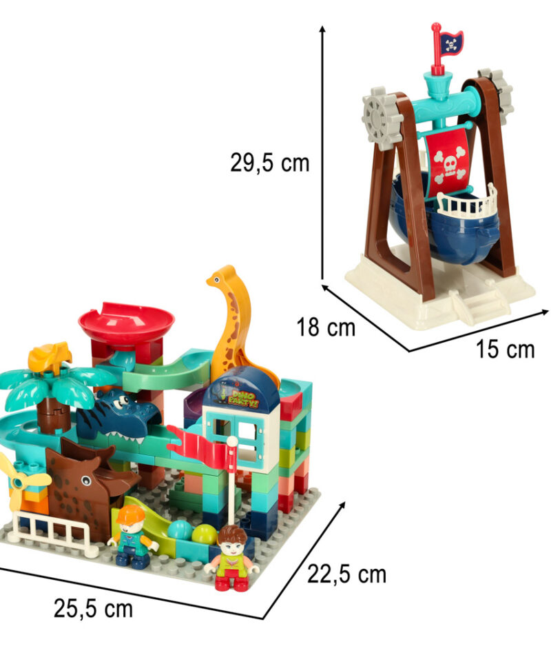 Värvilised kuulid ja klotsid mänguks