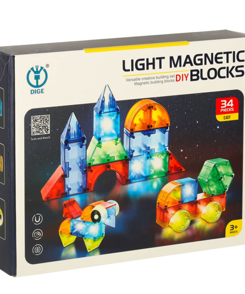 Põnev mäng valgusega klotsidega