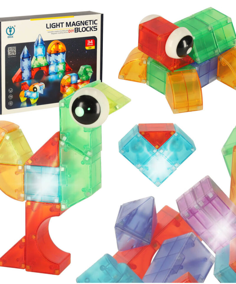 Põnev mäng valgusega klotsidega