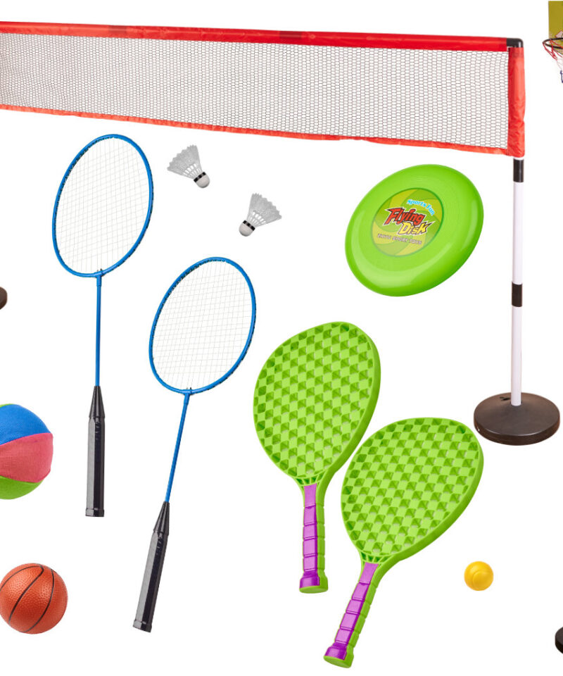 Mitmekülgne laste spordikomplekt õues mängimiseks