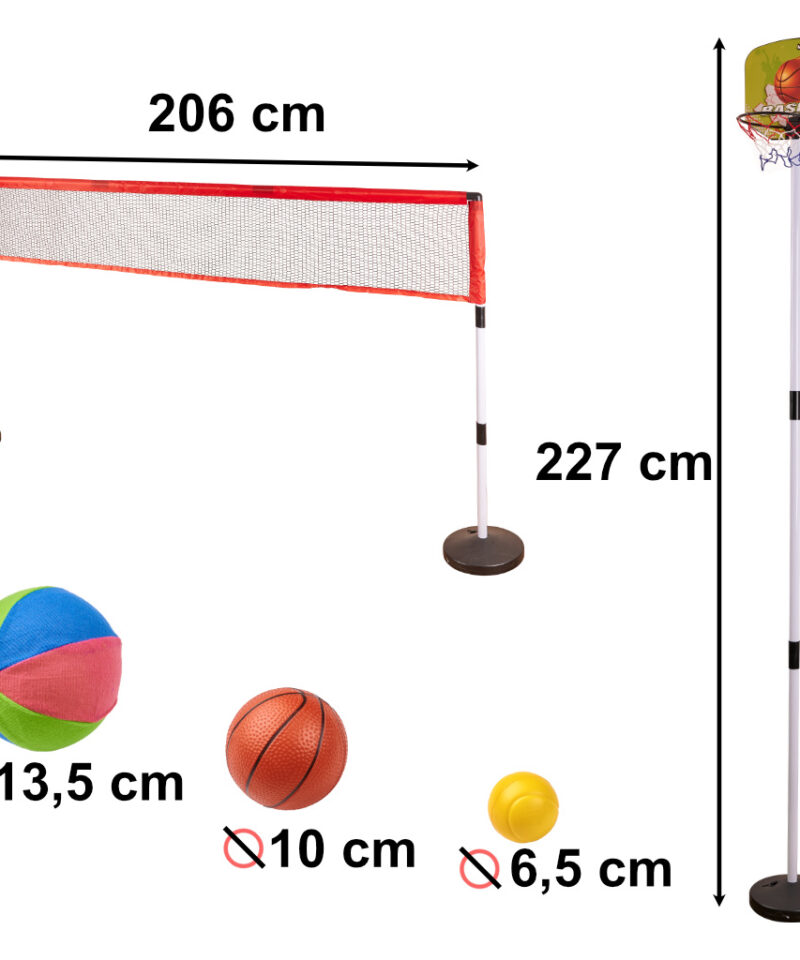 Spordikomplekt lastele, et arendada oskusi