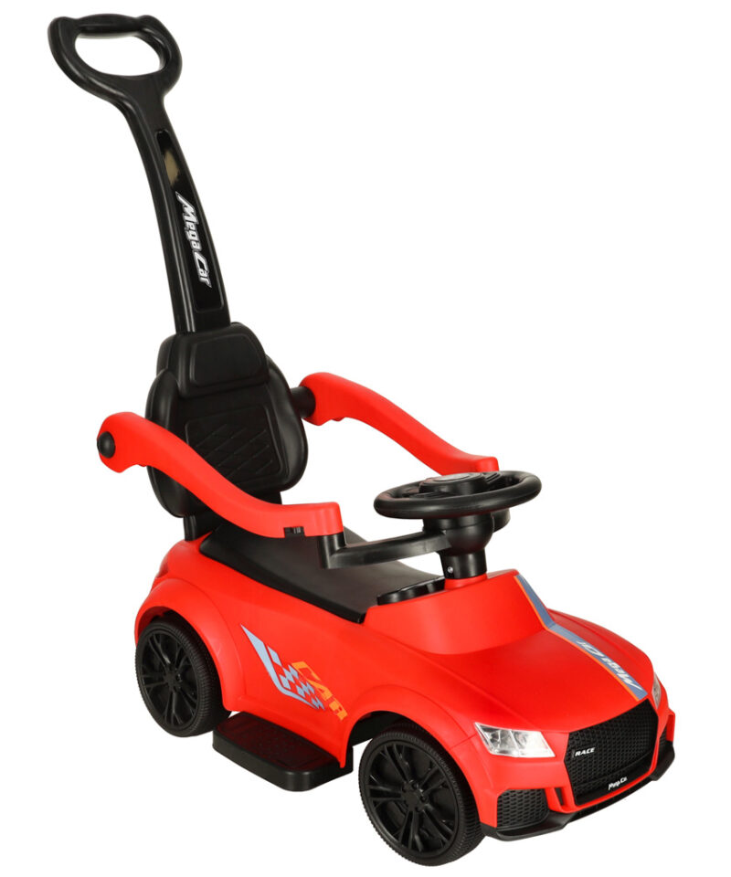 Punane lasteauto helide ja tuledega mängimiseks