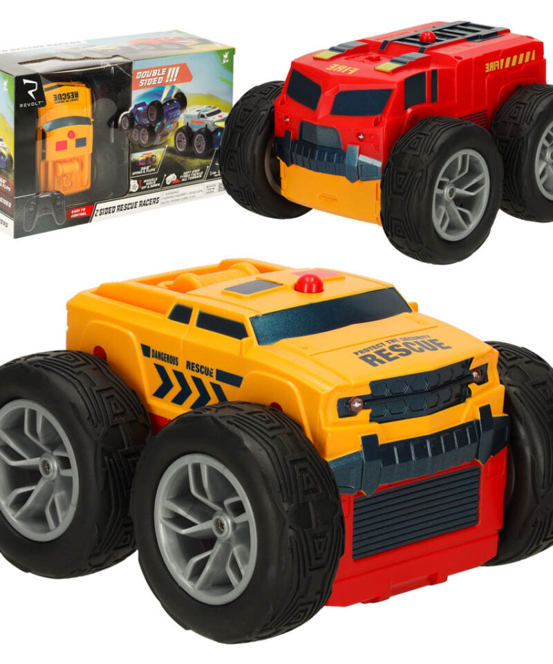 Kaugjuhitav kahepoolne päästeauto lastele