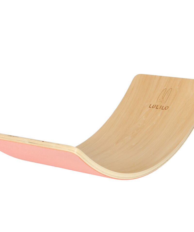 Tasakaalulaud roosa vildiga lastele