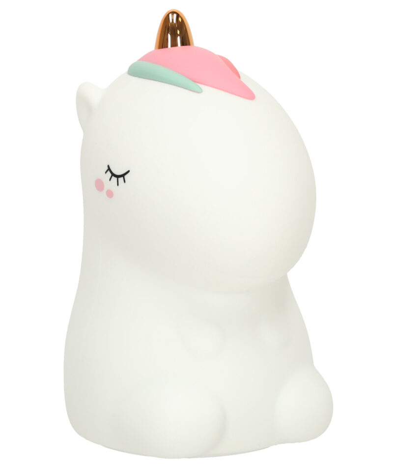 Laste öölamp ükssarvikuga magamistoas