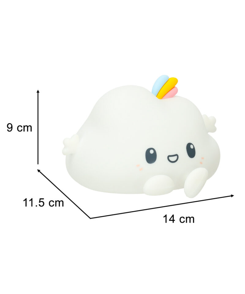 Hubane pilvekujuline öölamp lastele