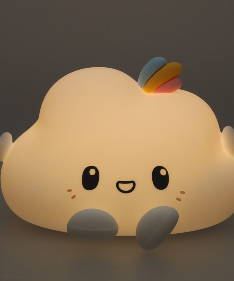 Hubane pilvekujuline öölamp lastele