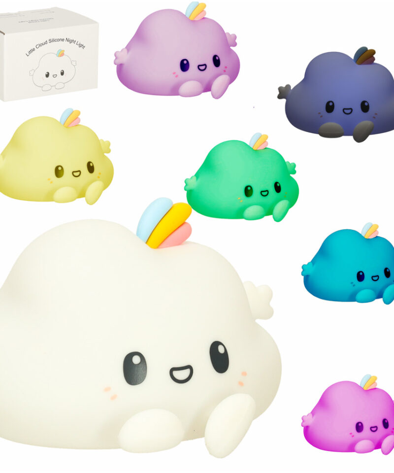 Hubane pilvekujuline öölamp lastele