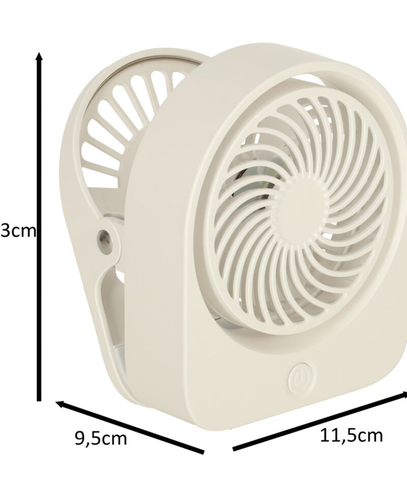 USB-C laetav laualamp ventilaator