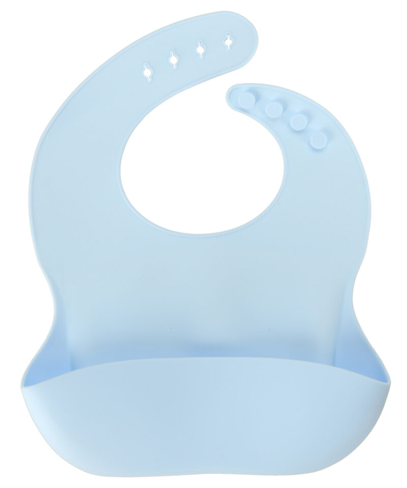 Laste silikoonist sööginõude komplekt sinises toonis