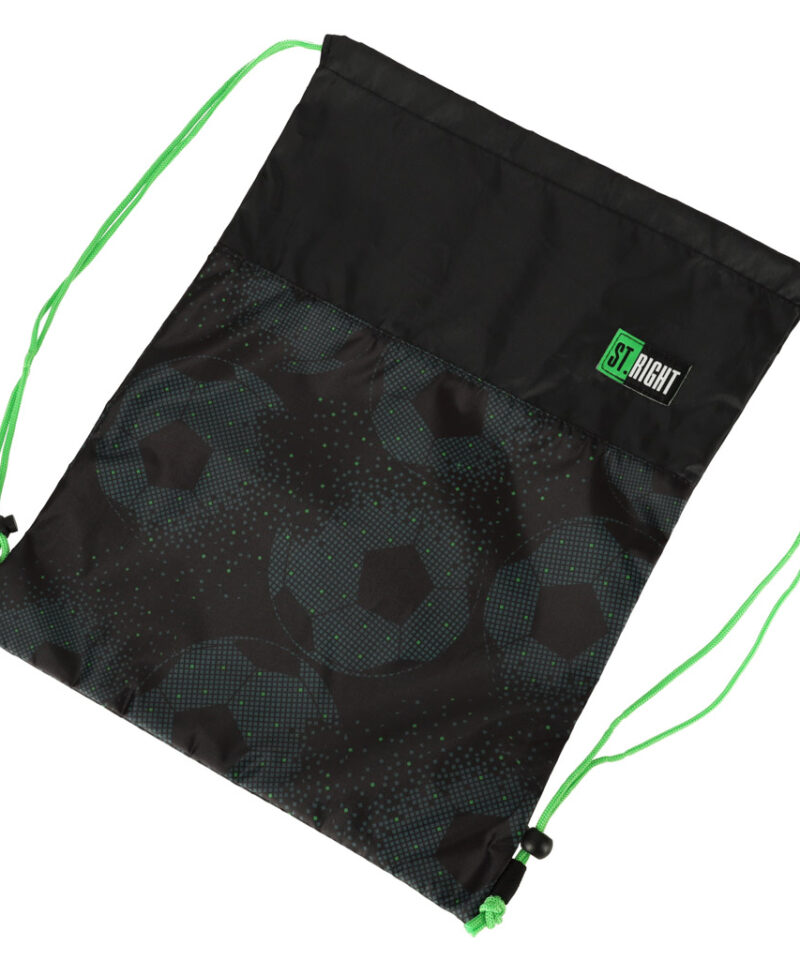 Jalgpalliteemaline spordikott musta värvi