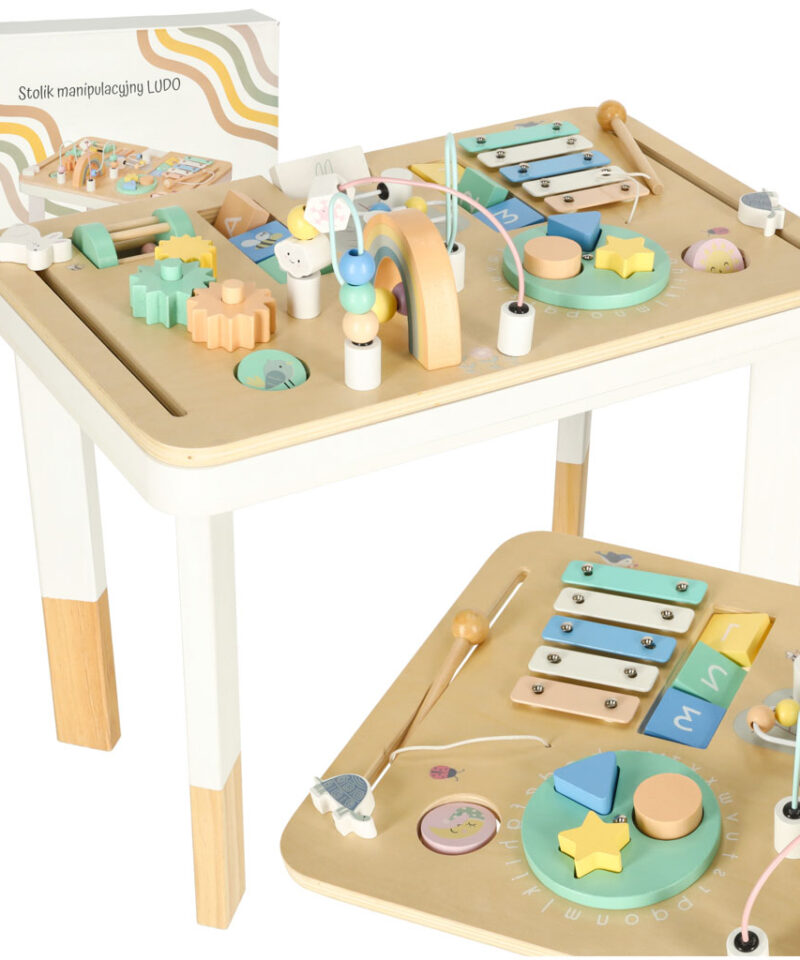Mitmefunktsionaalne laud lastele mängimiseks