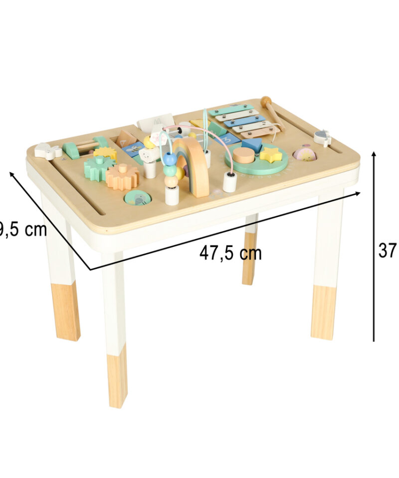 Laste mängulaud harivate mänguasjadega