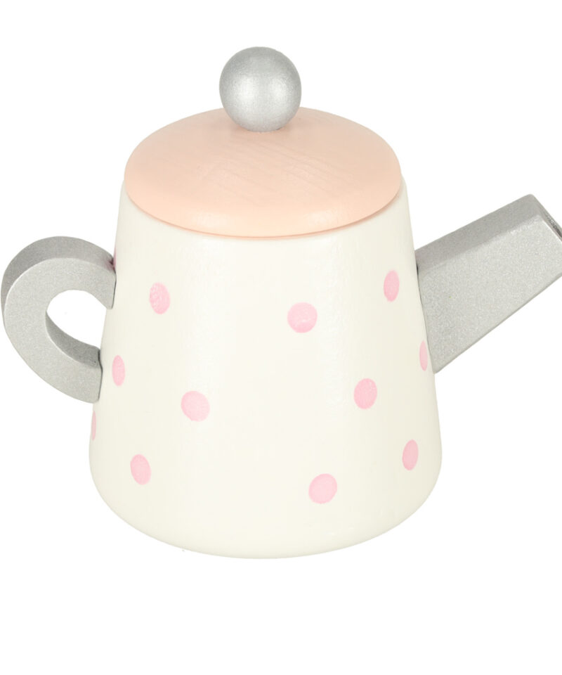 Lastele mõeldud puidust tee- ja kohviserviis