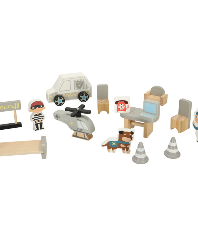 Politseijaoskonna mängukomplekt loovaks mänguks