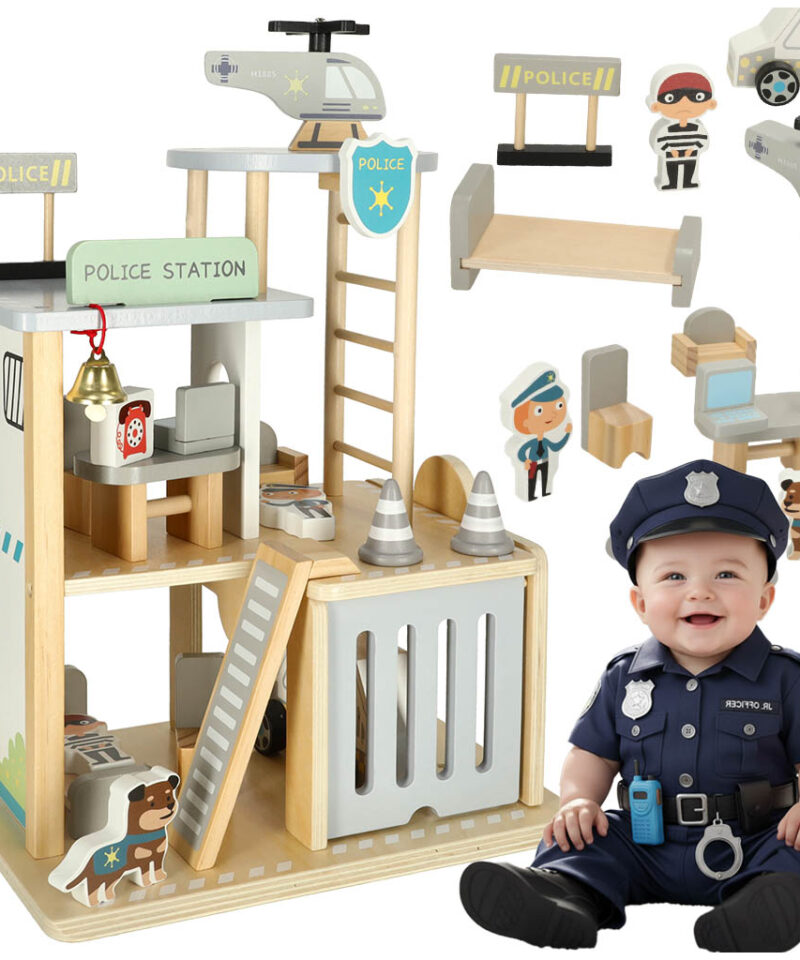 Politseijaoskonna mängukomplekt loovaks mänguks