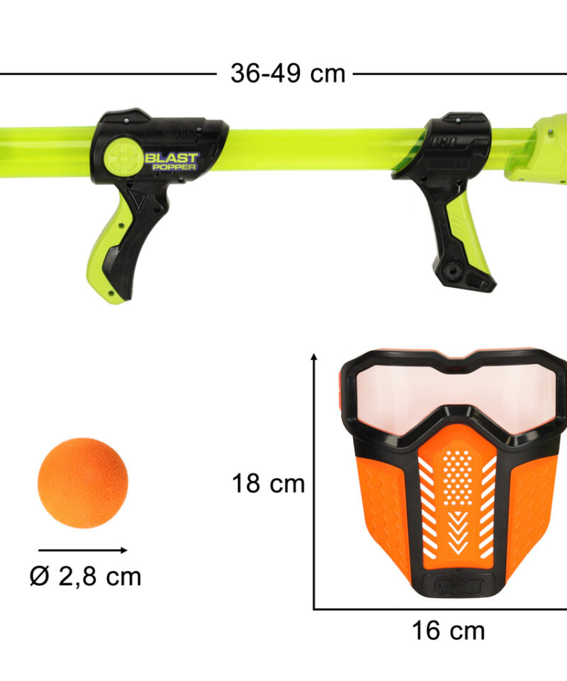 Piankapüstolid ja kaitsemaskid komplektis